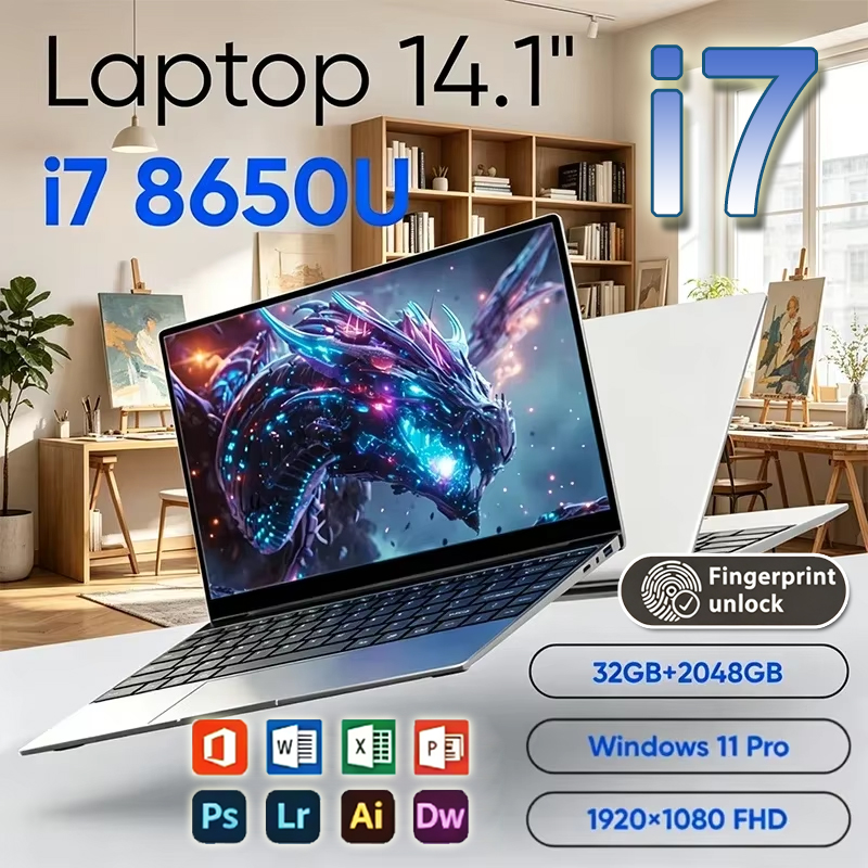 Ddr4 32Gb - Ordinateur portable Handy 2026 ultra-fin 14,1