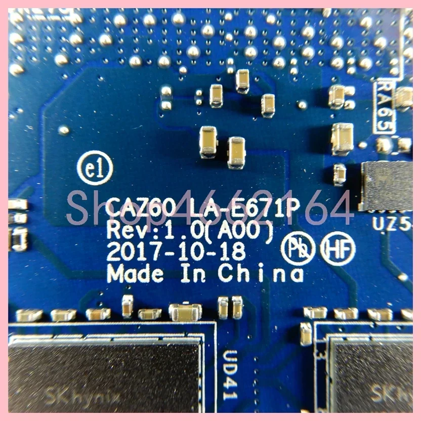 Ddr4 8Gb - LA-E671P avec i5-8250U i7-8550U CPU 4GB/8GB-RAM