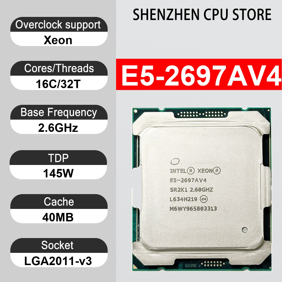 Intel Xeon E5-2697AV4 16 cœurs - Ddr4 2400Mhz avis et prix