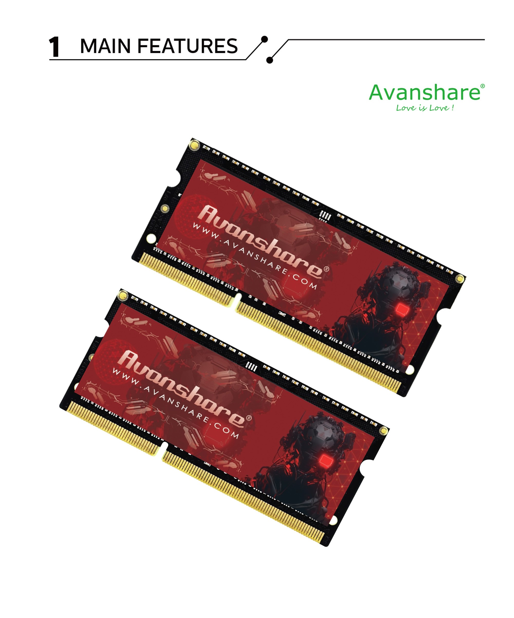 Mémoire RAM Avanshare DDR5 DDR - Ddr4 2400Mhz avis et prix
