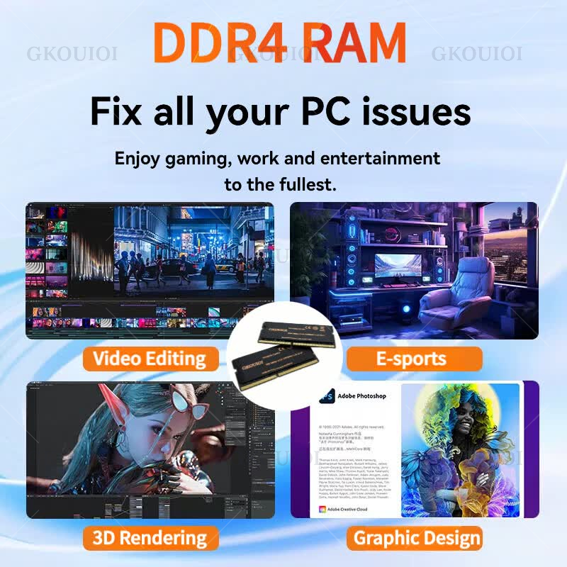 Mémoire RAM DDR4 GKOUIOI 4 Go  - Ddr4 3200 16Gb avis et prix