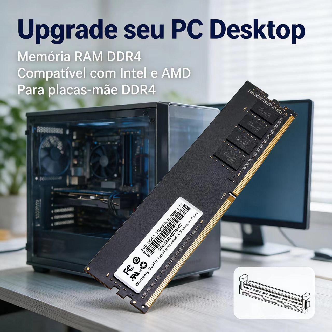 Mémoire DDR4 RAM 4 Go 8 Go 240 - Ddr4 2400Mhz avis et prix